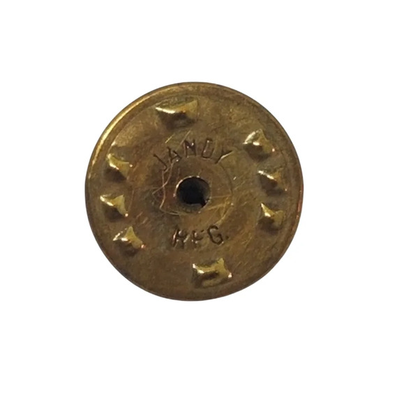 VINTAGE TEXTURED GOLDPLATED LUCKY ELEPHANT HEAD PIN - Picture 5 of 5